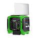 ALP 1000W Portable Powered Generator in Green and Black Color charging two devices