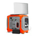 ALP 1000W Portable Powered Generator in Orange and Grey Color charging two devices