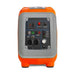 ALP 1000W Portable Powered Generator in Orange and Grey Color in front view