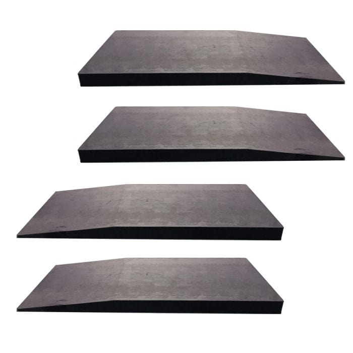 AMGO Low-Profile Rubber Extension Ramps for EM06 (Pack of 4)