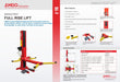 Explore the AMGO Hydraulics SL-7 7,000 lbs Single Post Lift, designed to handle heavy loads with ease. The detailed lift diagram, advanced features, and precise specifications exhibit its superior engineering.