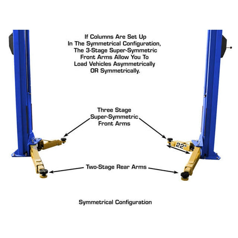 Atlas Platinum PVL10 ALI Certified 10,000 lb Overhead 2 Post Lift