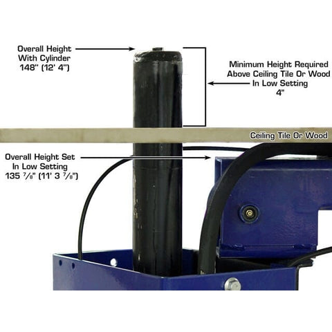 Atlas Platinum PVL10 ALI Certified 10,000 lb Overhead 2 Post Lift