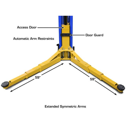 Atlas Platinum PVL12 ALI Certified 12,000 lb Overhead 2 Post Lift