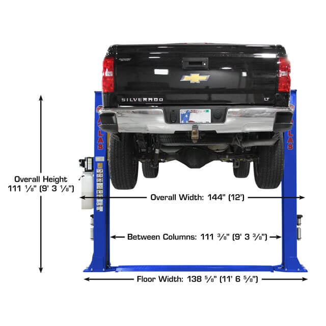 Atlas Platinum PVL9BP ALI Certified 9,000 lb Baseplate 2 Post Lift