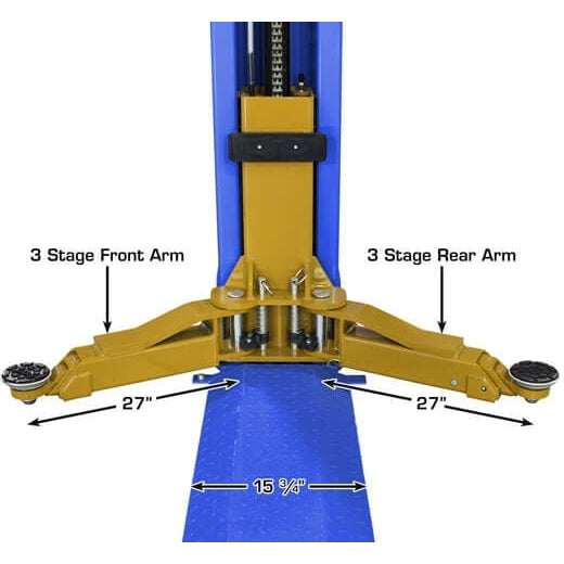 Atlas Platinum PVL9BP ALI Certified 9,000 lb Baseplate 2 Post Lift