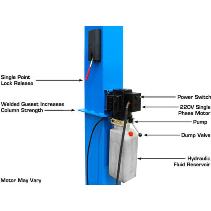 Atlas BP10000X 10,000 lb Baseplate 2 Post Lift