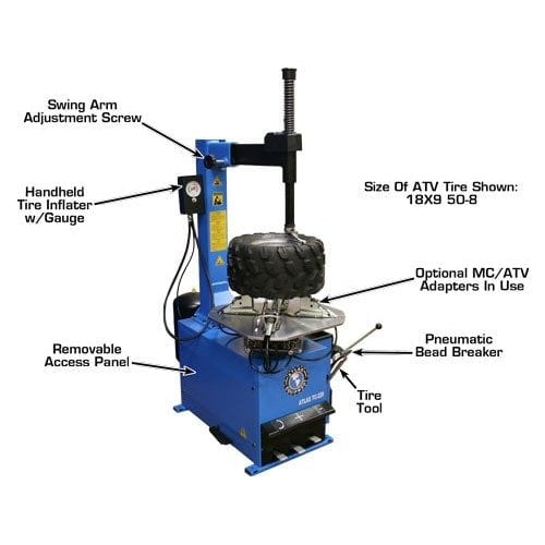 Atlas TC229 Rim-Clamp Tire Changer w/ Beadblaster