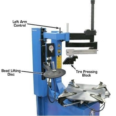 Atlas TC229LH Rim-Clamp Tire Changer w/ Assist Arm