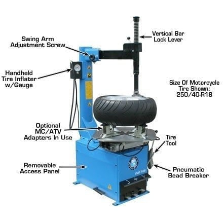 Atlas TC289 Extra Large Rim-Clamp Tire Changer