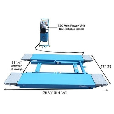 Atlas 7K-Kwik-Bay 7,000 lb Portable Mid-Rise Lift