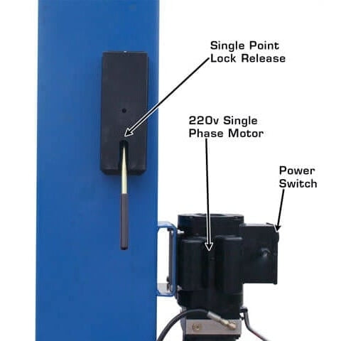 Atlas BP8000 8,000 lb Baseplate 2 Post Lift