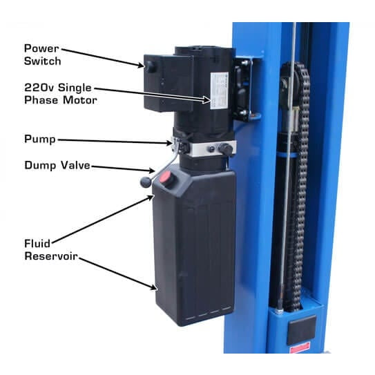 Atlas BP8000 8,000 lb Baseplate 2 Post Lift