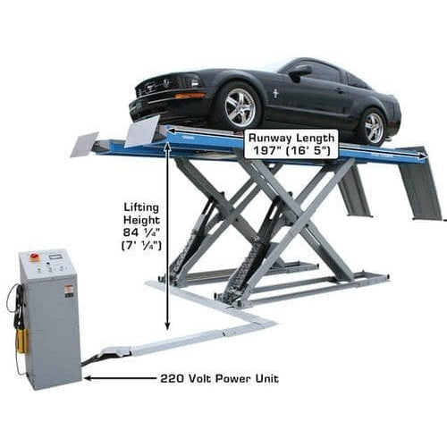 Atlas 12AWFSL Alignment Scissor Lift and RJ-6 Rolling Jack Combo