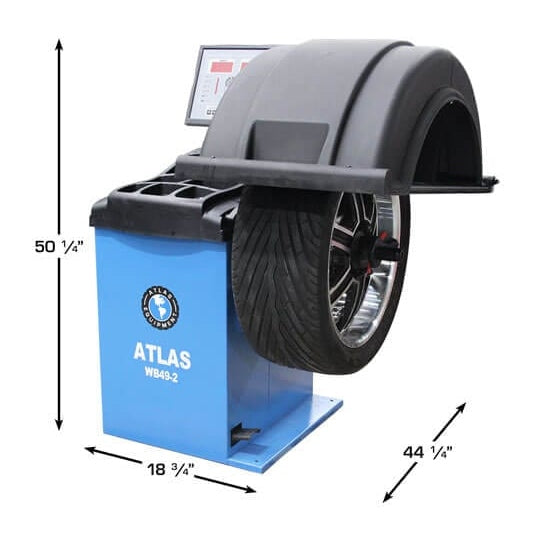 Atlas WB49-2 Premium 2D Computer Wheel Balancer