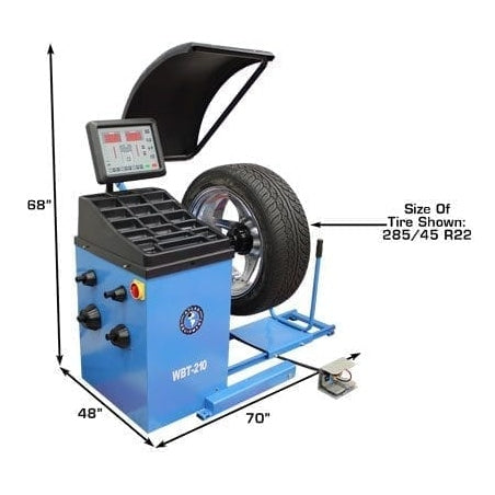 Atlas TTC305A Truck Tire Changer + WBT-210 Heavy Duty Wheel Balancer Combo