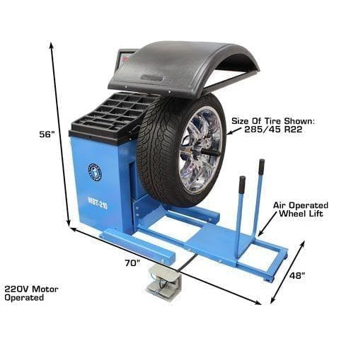 Atlas TTC305A Truck Tire Changer + WBT-210 Heavy Duty Wheel Balancer Combo