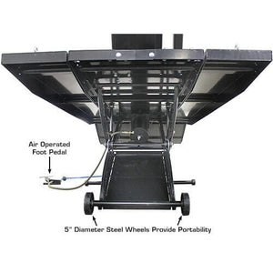 Atlas 1,000 lb. Air-Operated Motorcycle & ATV Lift in bottom view