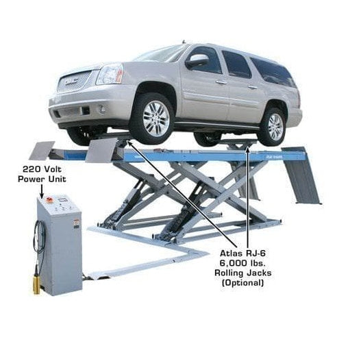 Atlas 12AWFSL 12,000 lb Alignment Lift w/ Wheels Free Lifts with optional rolling jacks