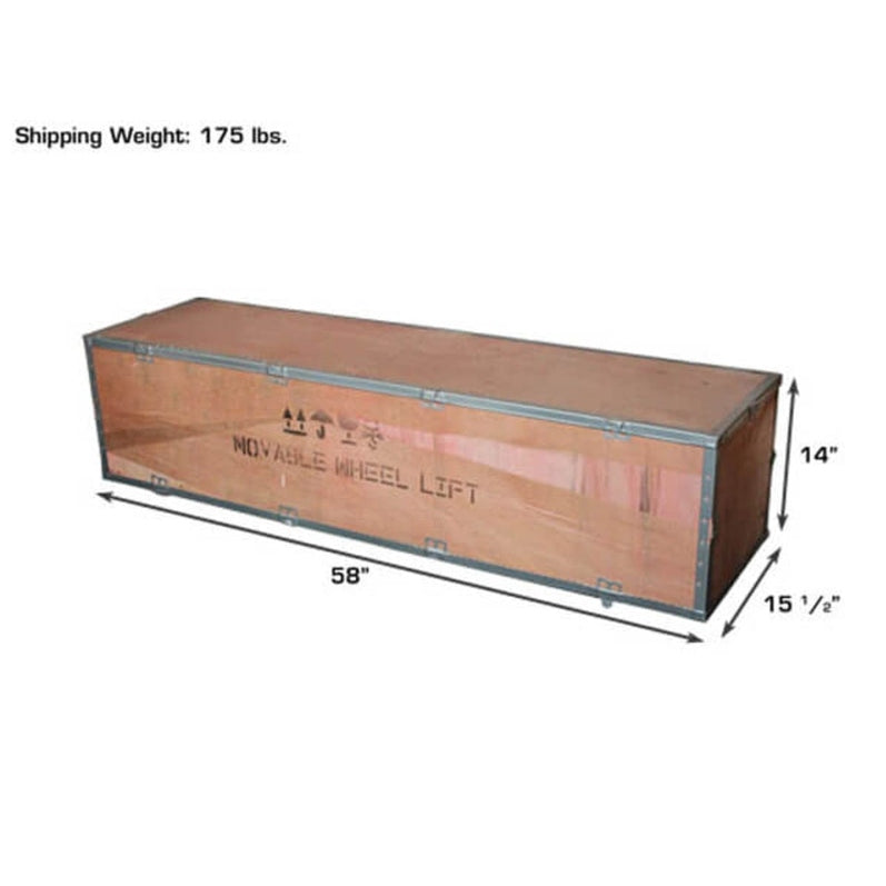 Atlas 180 LB. Capacity Pneumatic Portable Wheel Lift Shipping Package