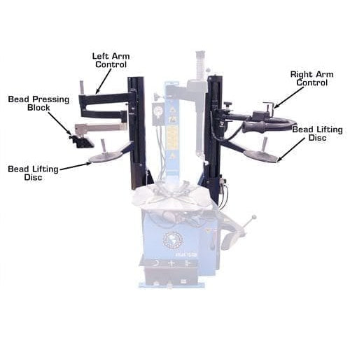 Atlas 200 Series Dual Assist Arms with Control arms and lifting discs