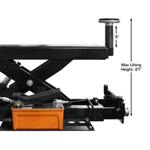 Atlas PREMIUM 408SL 4 Post Lift + RJ35 Sliding Jacks Combo maximum lifting height