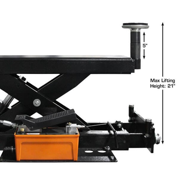 Atlas PREMIUM 408SL 4 Post Lift + RJ35 Sliding Jacks Combo maximum lifting height