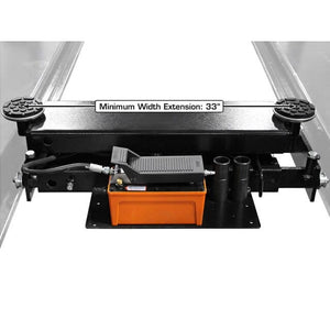 Atlas PREMIUM 408SL 4 Post Lift + RJ35 Sliding Jacks Combo minimum  width extension