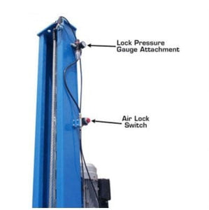 Atlas 412 12,000 lb 4-Post Lift + RJ6 Jacks Combo Pressure Gauge