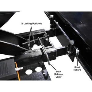 Atlas 412 12,000 lb 4-Post Lift + RJ6 Jacks Combo Lock Release Lever