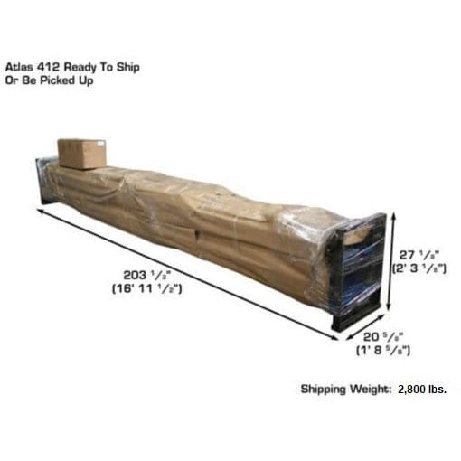 Atlas 412 12,000 lb 4-Post Lift + RJ6 Jacks Combo Packaged Shipment