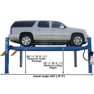 Atlas 412A 12,000 lb 4-Post Alignment Lift with Clearance