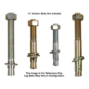 Atlas 412A Alignment 4 Post Lift + RJ6 Rolling Jacks Combo Bolts