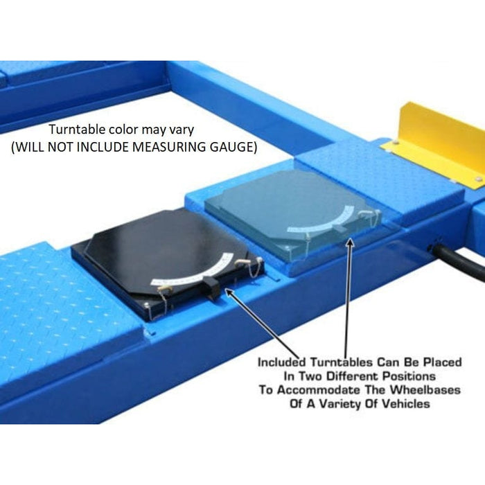 Atlas 412A Alignment 4 Post Lift + RJ6 Rolling Jacks Combo Turntables