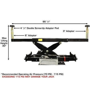 Atlas 414A Alignment Lift + RJ8 Rolling Jacks Combo jack adapter