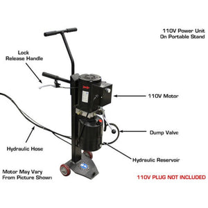 Atlas 6MR 6,000 lb Portable Mid-Rise Lift motor