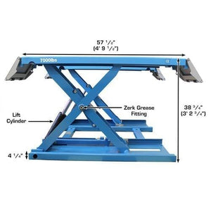 Atlas 7K-Kwik-Bay 7,000 lb Portable Mid-Rise Lift zerk grease fitting