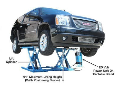 Atlas 7K-Kwik-Bay 7,000 lb Portable Mid-Rise Lift height