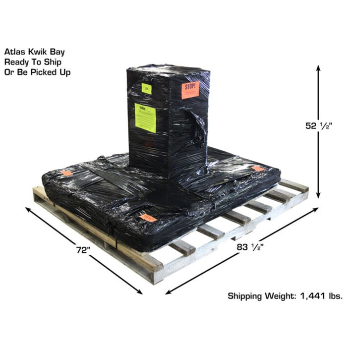 Atlas 7K-Kwik-Bay 7,000 lb Portable Mid-Rise Lift packaged