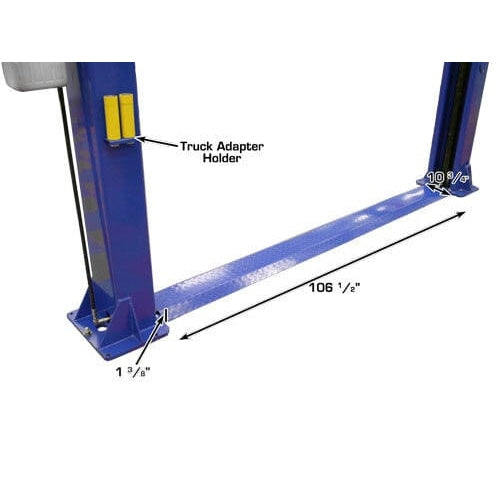 Atlas 9KBPX 9,000 lb Baseplate 2 Post Lift w/ LMA Combo  adapter