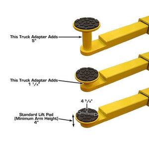 Atlas 9KBPX 9,000 lb Baseplate 2 Post Lift w/ LMA Combo pad