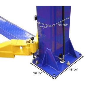 Atlas 9KBPX 9,000 lb Baseplate 2 Post Lift w/ LMA Combo post