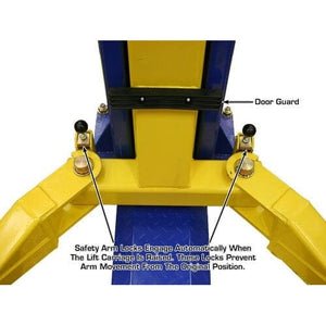 Atlas 9KBPX 9,000 lb Baseplate 2 Post Lift safety lock