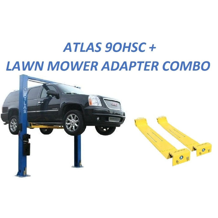 Atlas 9OHSC 2-Post Lift + Lawn Mower Adapter Combo