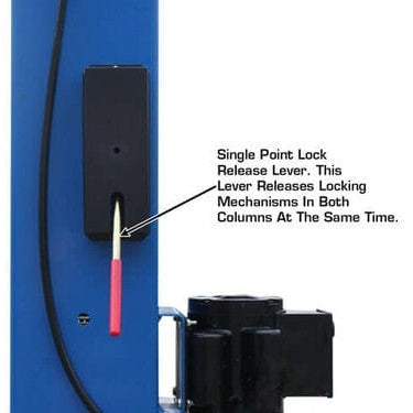 Atlas 9OHSC 9,000 lb Overhead 2-Post Lift Lock