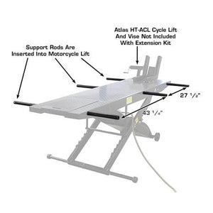 Atlas ACL Cycle Lift Side Extension Kit with support rods