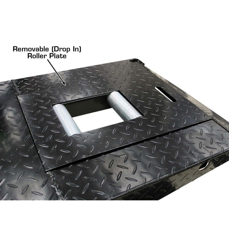 Atlas ACL Motorcycle Lift w/ Roller Plate View