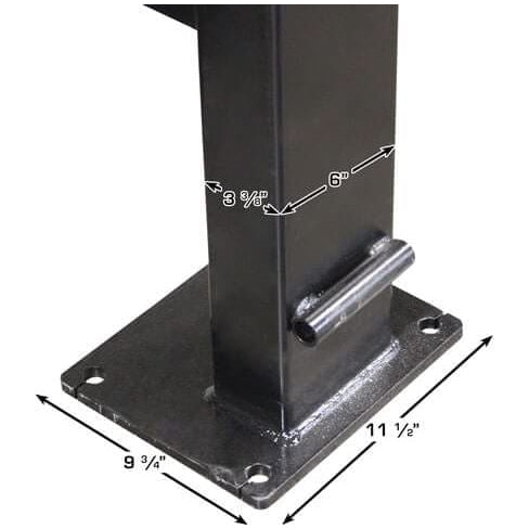 Atlas ALI Certified APEX 8 4 Post Lift + RJ35 Sliding Jacks Combo Post Dimensions