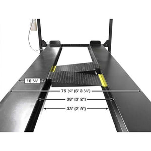 Atlas ALI Certified APEX 8 4 Post Lift + RJ35 Sliding Jacks Combo Ramp