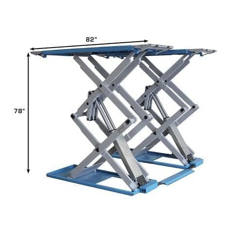 Atlas SLP9K 9,000 lb Full-Rise Lift dimensions